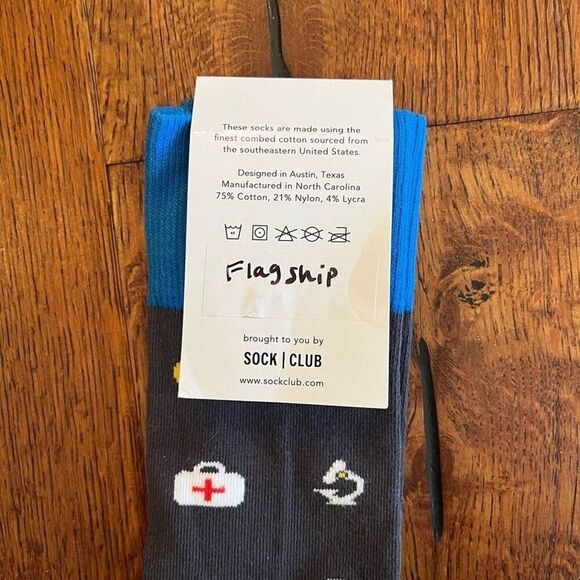 Sock Club Google Cloud Logo Socks Adult One Size Novelty Computer Tech Nerd NWT - Picture 3 of 5